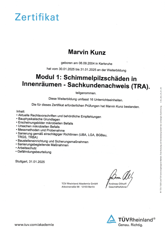 Modul 1 TÜV Marvin Kunz Modul 1 TÜV Marvin Kunz