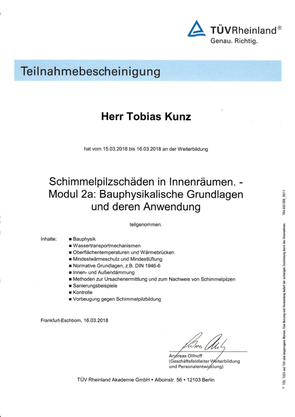 Modul 2a TÜV Tobias Kunz Modul 2a TÜV Tobias Kunz